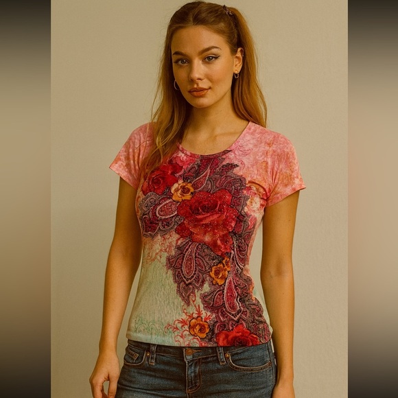 Y2k vibes top sise small - Picture 2 of 4